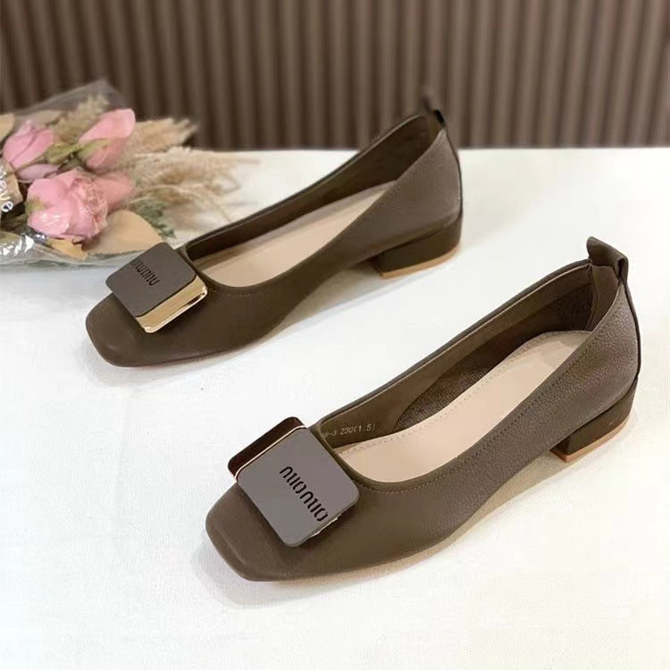(placa de hierro) zapatos individuales femeninos