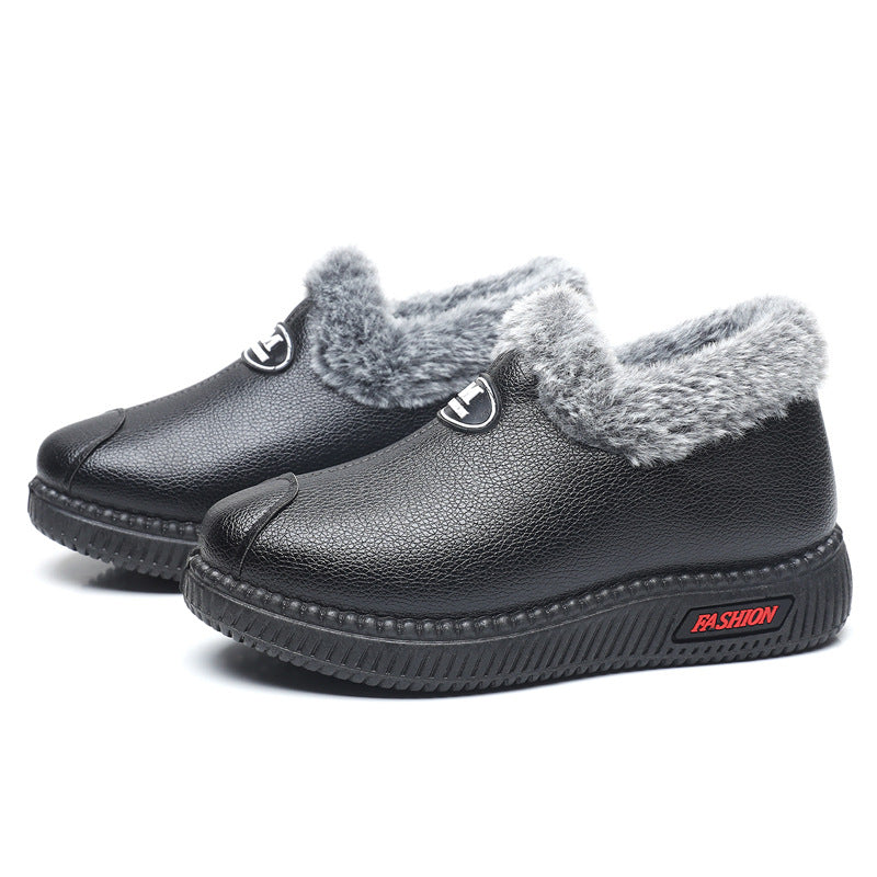Zapatos de cuero y algodón para mujeres (m fashion)