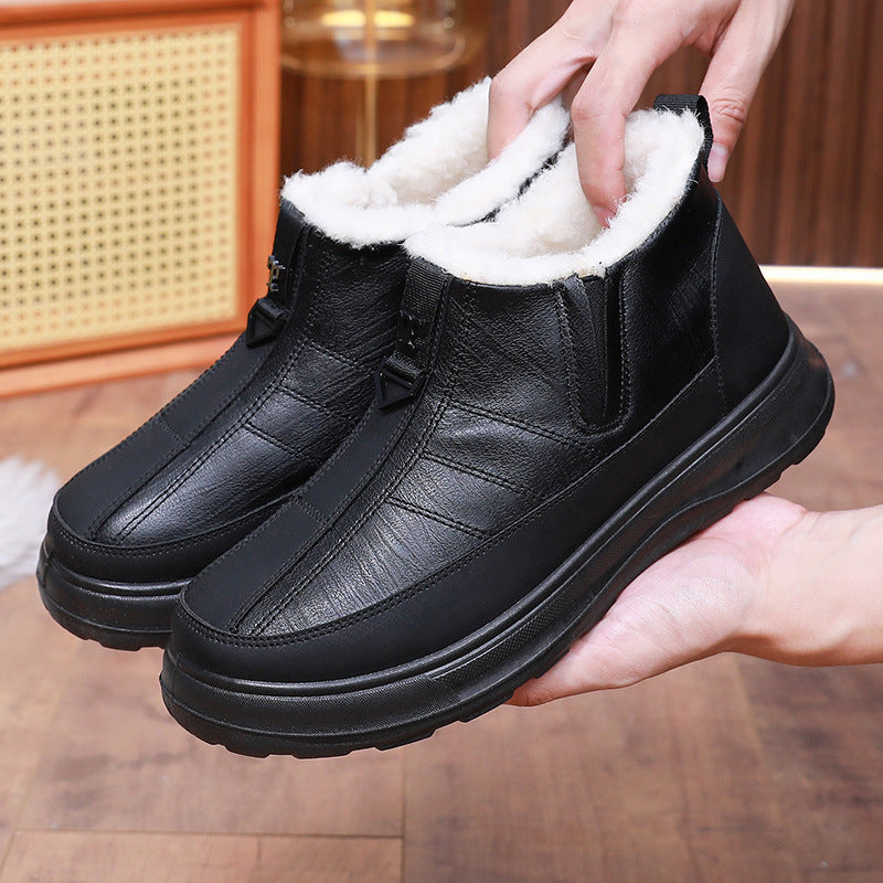 Nuevos zapatos de algodón para hombre de invierno.