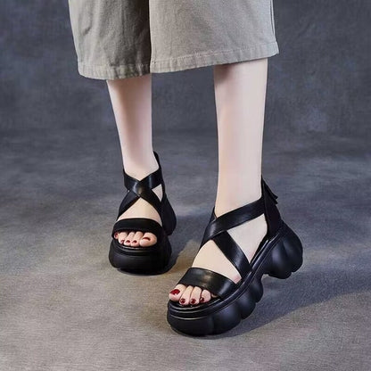 Sandalias romanas con aumento de altura