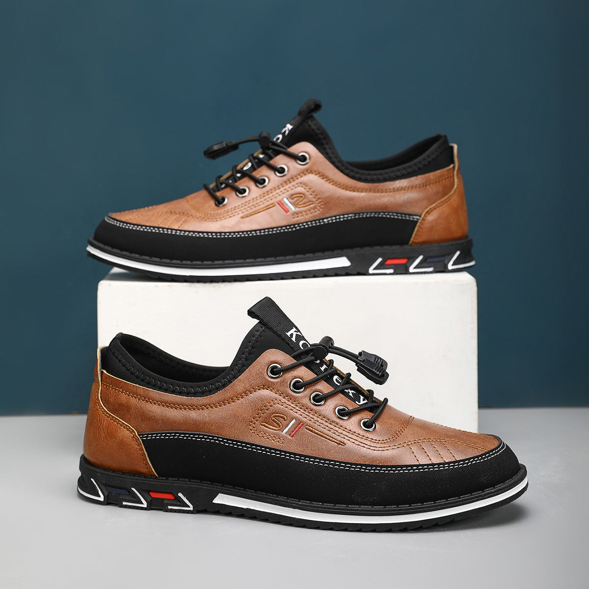 Zapatos casuales de piel (tallas grandes)