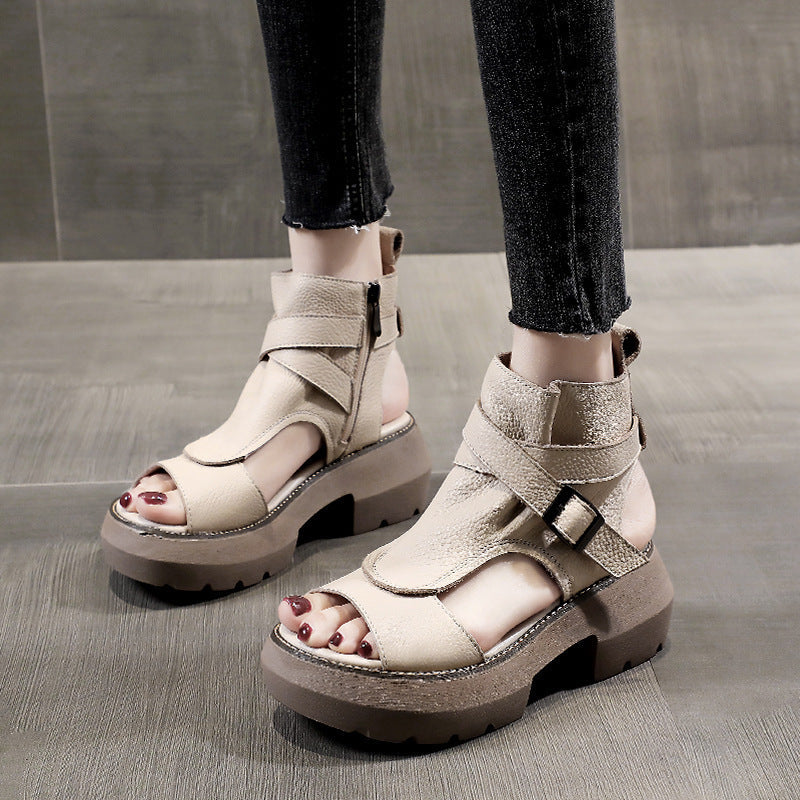 Sandalias romanas de plataforma