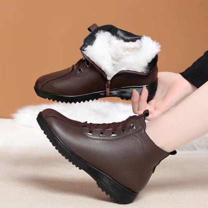 Botas de invierno forradas de polar (cuero)