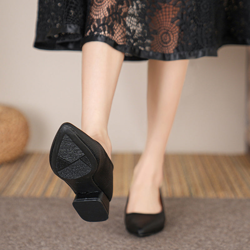 Zapatos de moda con textura de lichi.