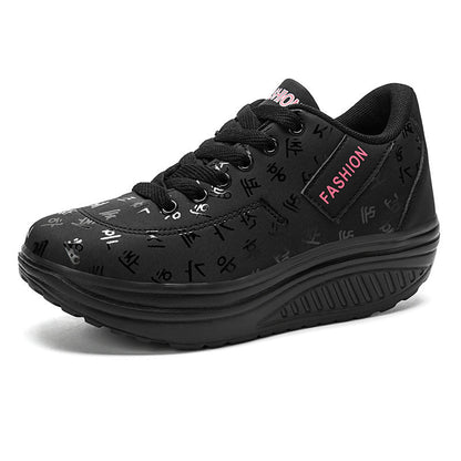 Zapatos de plataforma de piel (todas las tallas)