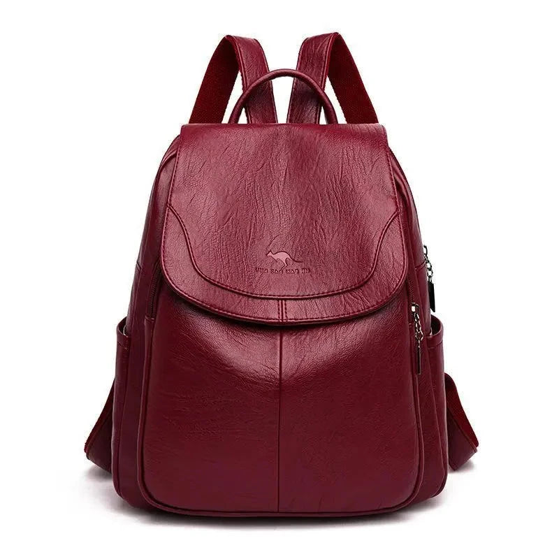 Mochila de cuero con estilo