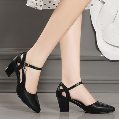[Súper estable] Tacones altos con punta en punta para mujer