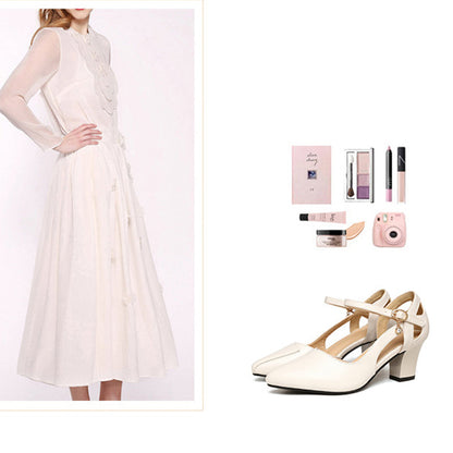 [Súper estable] Tacones altos con punta en punta para mujer