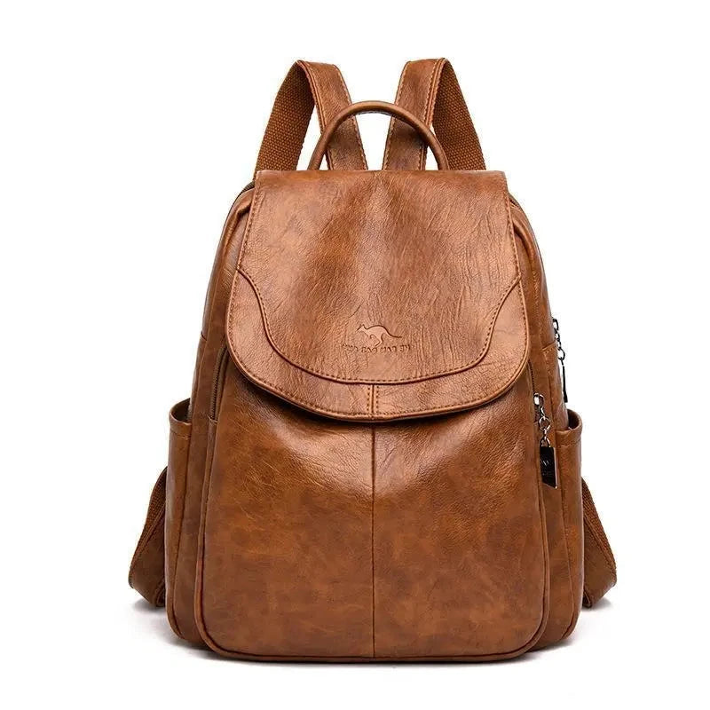 Mochila de cuero con estilo