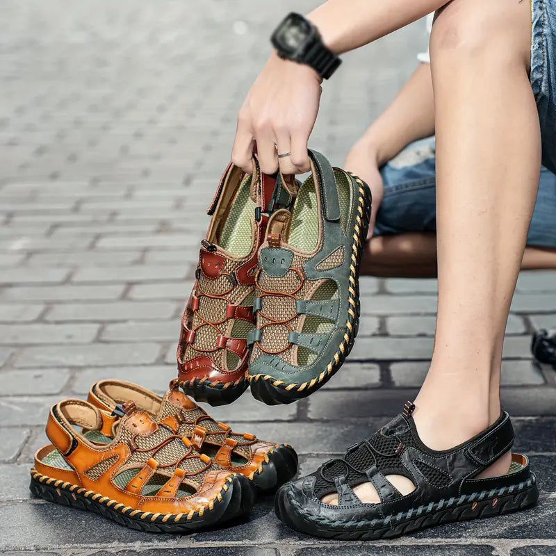 Modelo mejorado: zapatos de exterior antipatadas para hombre