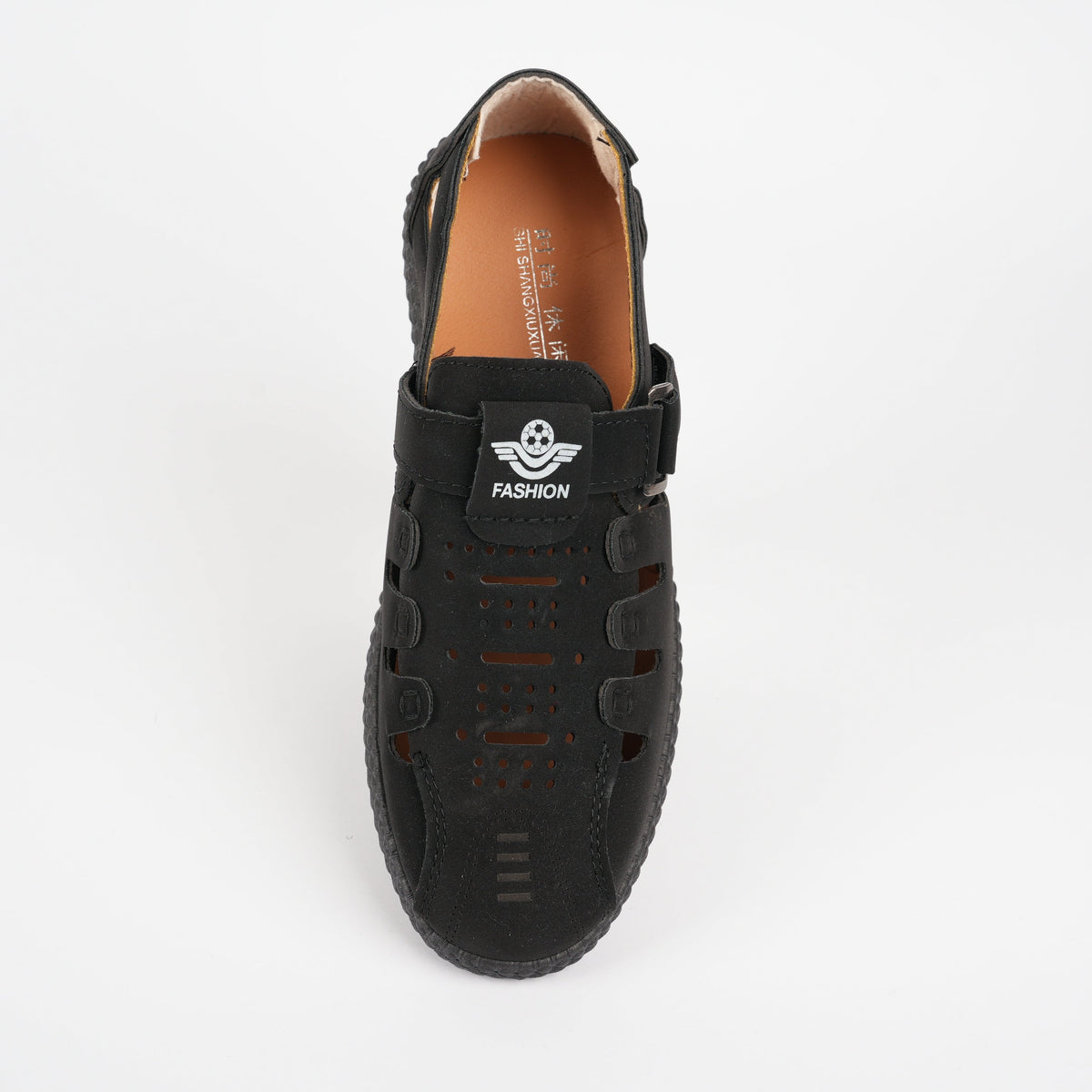 Elegantes sandalias huecas de piel