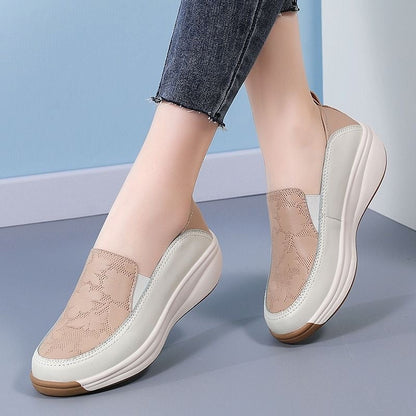 Zapatos de piel estampados