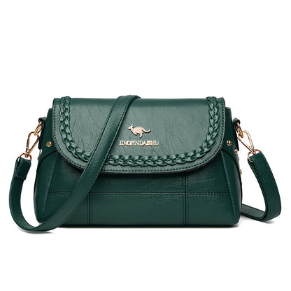 Bolso bandolera tejido piel suave gran capacidad