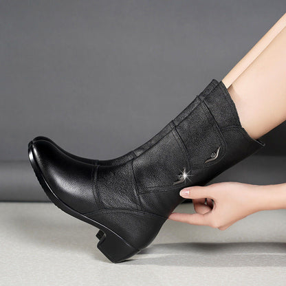 Botas de tacón de cuña