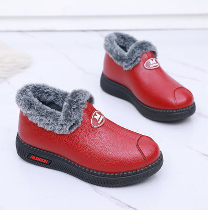 Zapatos de cuero y algodón para mujeres (m fashion)