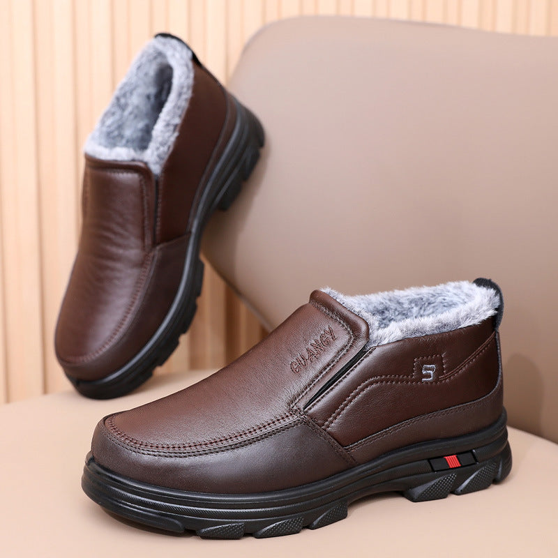 Botas de algodón de piel masculina (guangy)