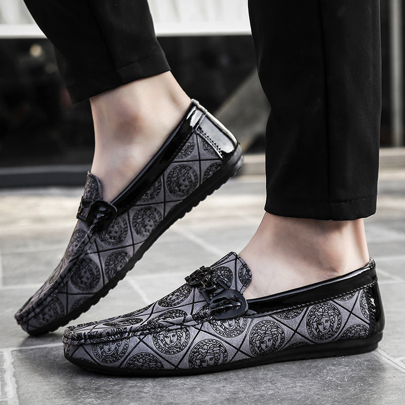 Mocasines de conducir casuales para hombre de suela blanda