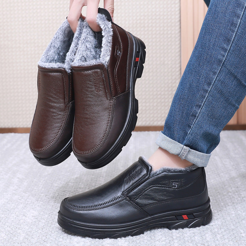 Botas de algodón de piel masculina (guangy)