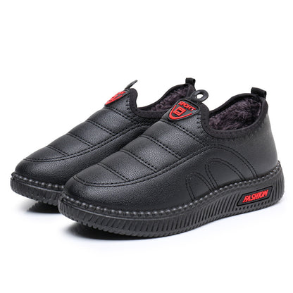 Zapatos de cuero y algodón para mujeres (pp fashion)
