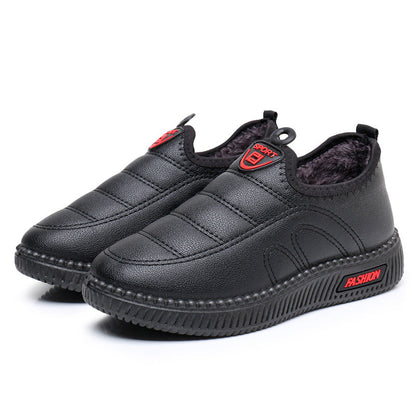 Zapatos de cuero y algodón para mujeres (pp fashion)