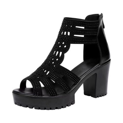 (diamante roto) tacones altos femeninos