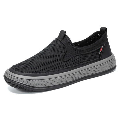 Zapatos 2025 nuevos zapatos de tela para hombres en verano