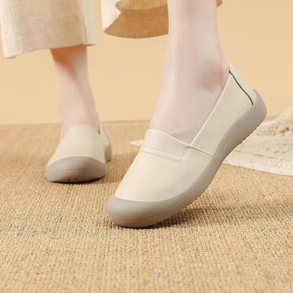 Zapatos de piel antideslizantes con suela blanda26706
