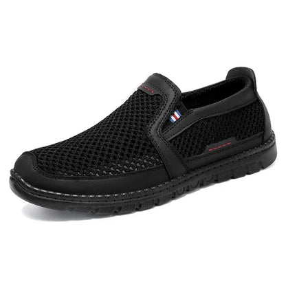 Zapatos masculinos primavera nueva superficie de red zapatos masculinos zapatos ligeros de poliuretano