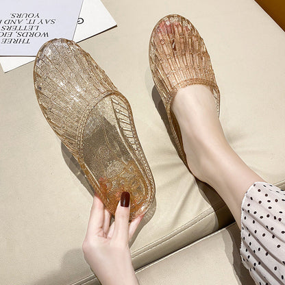 Zapatos de cristal de concha [no rotos en diez años