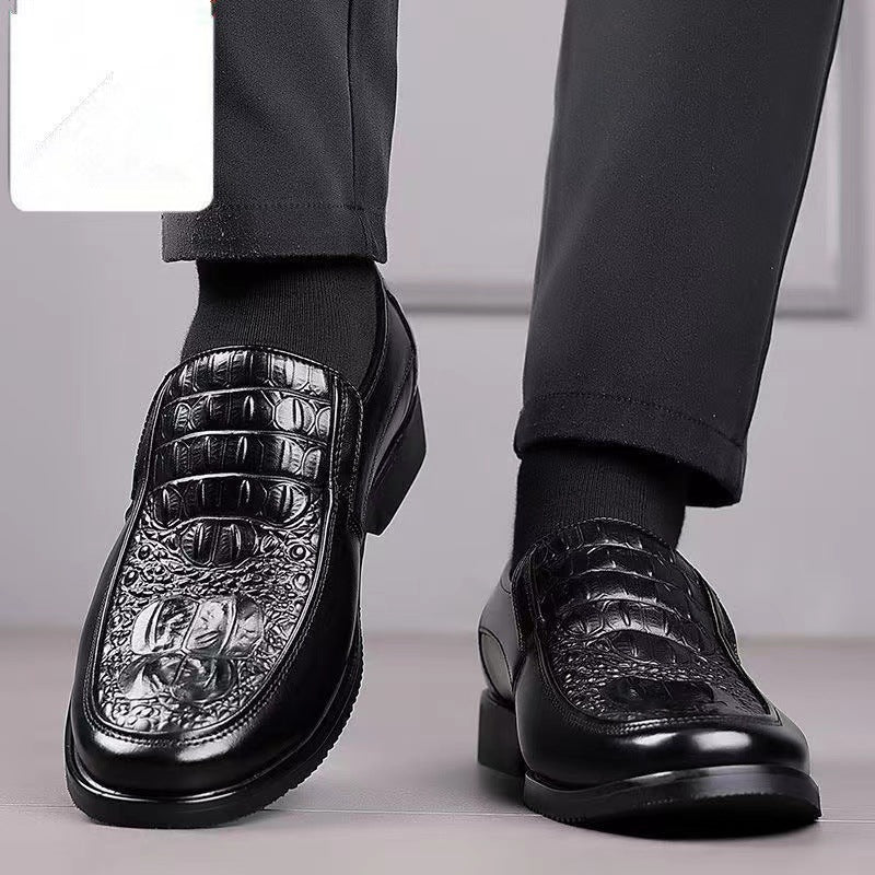 🐂Cuero🐂mocasines de cocodrilo