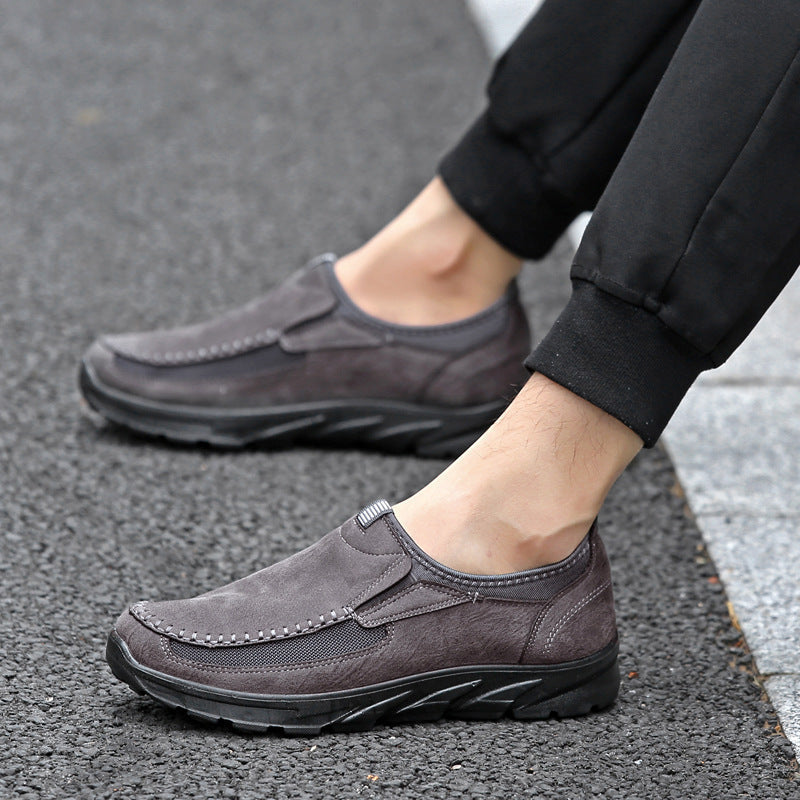 Zapatos de piel auténtica para hombre, estilo británico