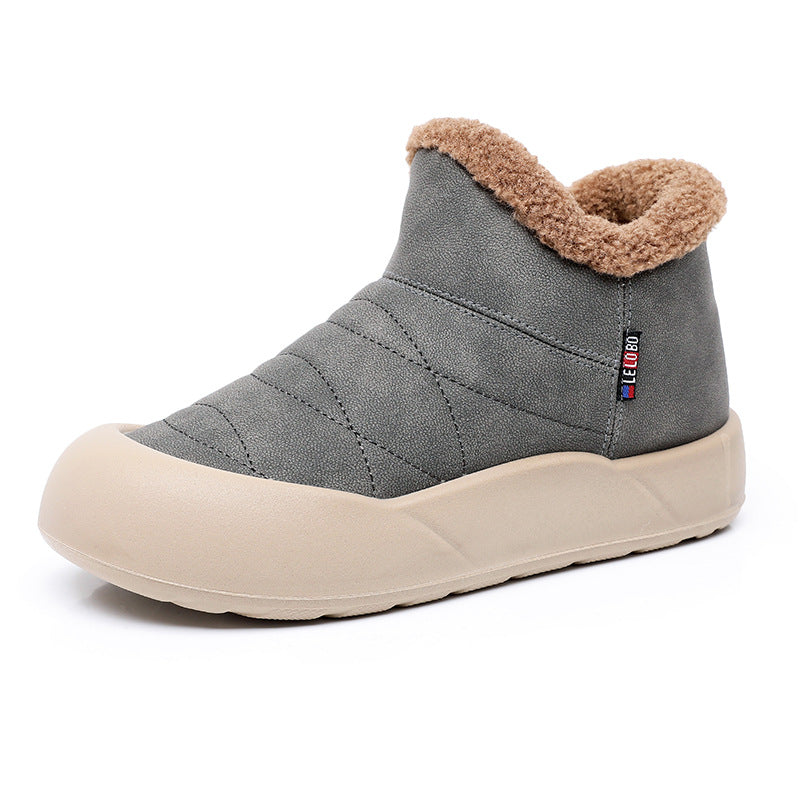 Botas acolchadas antideslizantes sin cordones