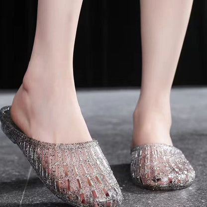 Zapatos de cristal de concha [no rotos en diez años