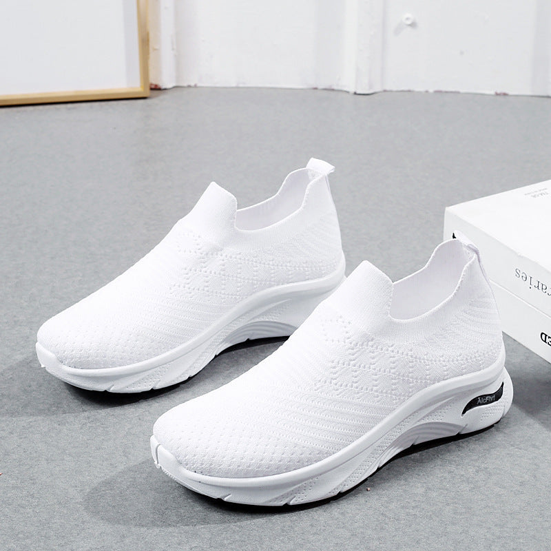 2025 Zapatos de madre de malla con suela blanda