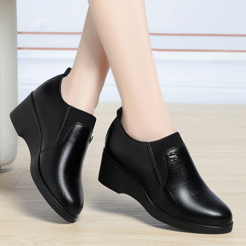 (vino rojo) zapatos de talón de mujer