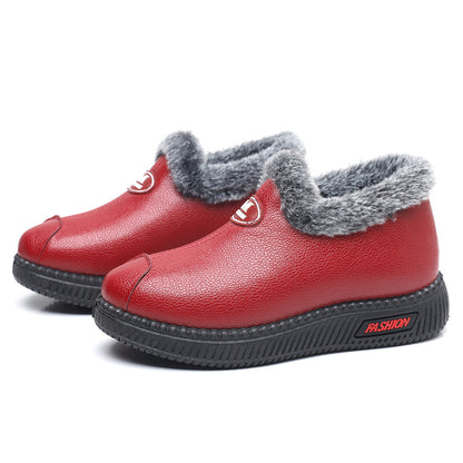 Zapatos de cuero y algodón para mujeres (m fashion)