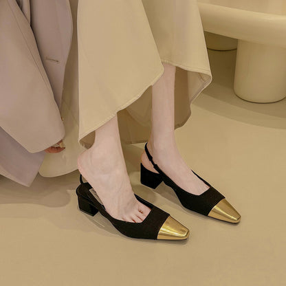 (cabeza dorada) tacones altos