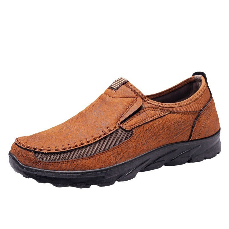 Zapatos de piel auténtica para hombre, estilo británico