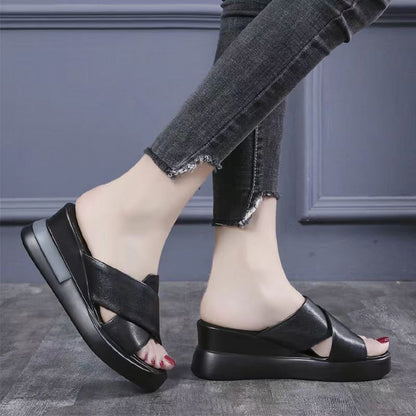 Sandalias de verano con plataforma y tacón