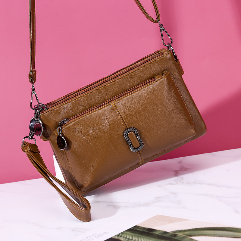 Bolso de hombro simple de gran capacidad con estampado de piel de oveja