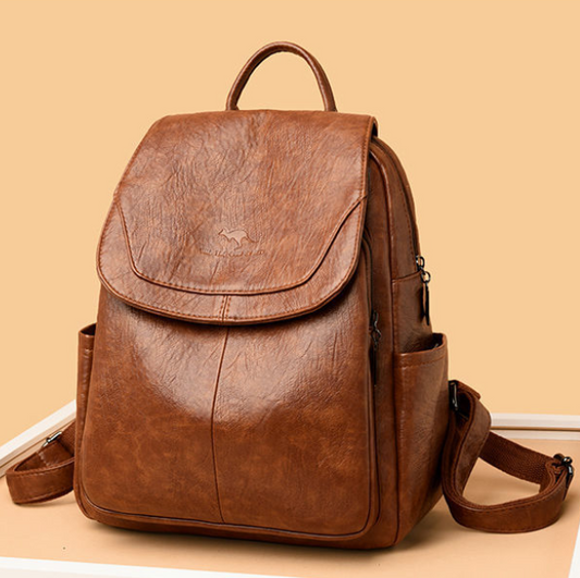 Mochila de cuero con estilo