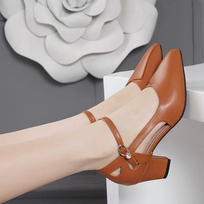 [Súper estable] Tacones altos con punta en punta para mujer