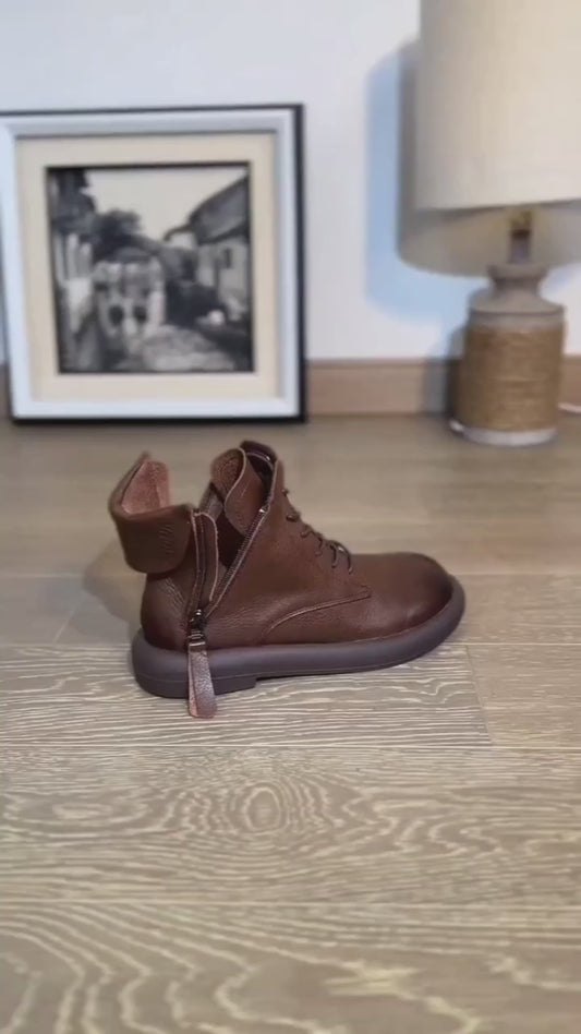 Botas Martin vintage de piel suave